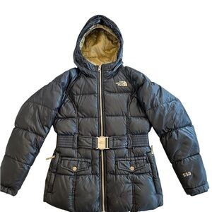 The North Face 550 belted puffer coat Youth 10/12
